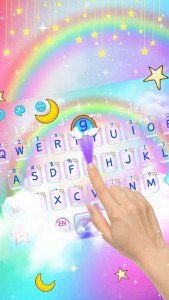 اسکرین شات برنامه Rainbow Galaxy Keyboard 2