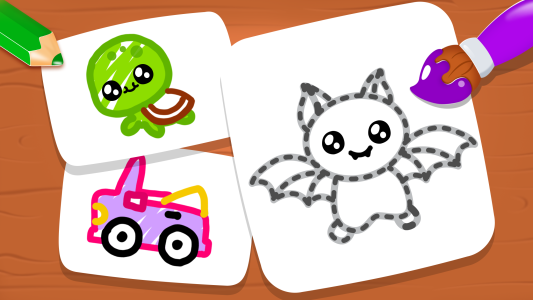 اسکرین شات 1 بازی Kids Drawing Games: Coloring