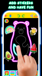 اسکرین شات بازی Drawing For Kids - Glow Draw 4