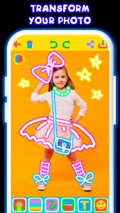 اسکرین شات بازی Drawing For Kids - Glow Draw 2