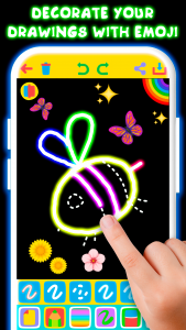 اسکرین شات بازی Drawing For Kids - Glow Draw 3