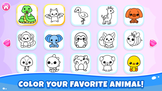 اسکرین شات 7 بازی Kids Coloring Games for Girls