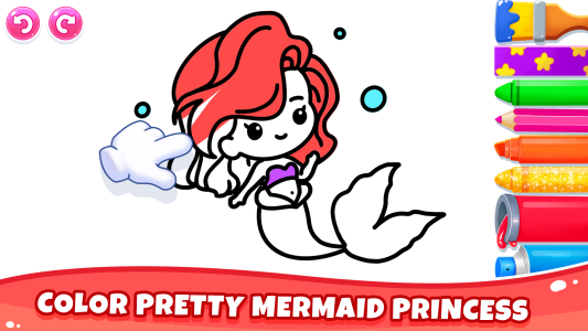 اسکرین شات 5 بازی Kids Coloring Games for Girls