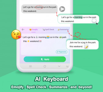اسکرین شات برنامه Kika Keyboard-AI Emojis、Themes 4