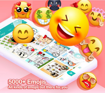 اسکرین شات برنامه Kika Keyboard - Emoji, Fonts 1