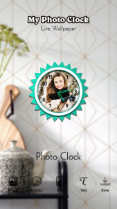 اسکرین شات برنامه My Photo Clock Live Wallpaper 3