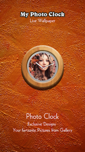 اسکرین شات برنامه My Photo Clock Live Wallpaper 4