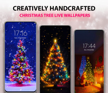 اسکرین شات 2 برنامه Christmas Tree Live Wallpaper