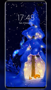 اسکرین شات برنامه Christmas Tree Live Wallpaper 7