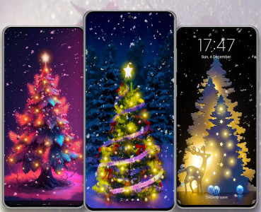 اسکرین شات برنامه Christmas Tree Live Wallpaper 5