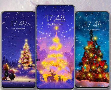 اسکرین شات برنامه Christmas Tree Live Wallpaper 6