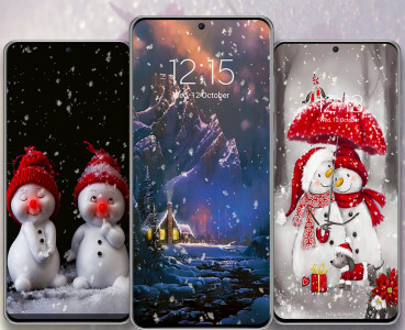 اسکرین شات 6 برنامه Snowfalling Live Wallpapers