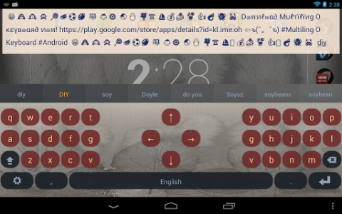 اسکرین شات برنامه Multiling O Keyboard + emoji 8