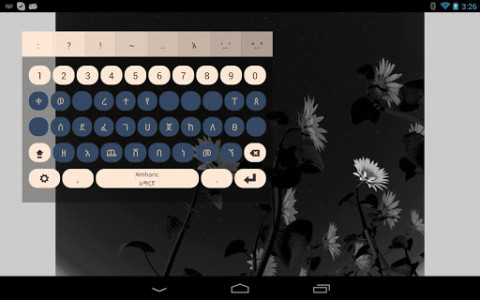 اسکرین شات برنامه Amharic Keyboard Plugin 3