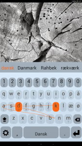 اسکرین شات برنامه Danish Keyboard Plugin 1