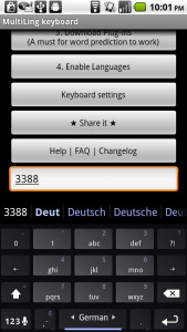 اسکرین شات برنامه German Keyboard plugin 3