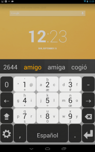 اسکرین شات برنامه Spanish Keyboard plugin 2