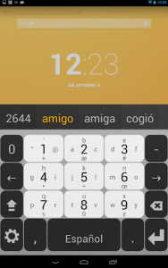 اسکرین شات برنامه Spanish Keyboard plugin 2