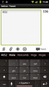 اسکرین شات برنامه Spanish Keyboard plugin 4