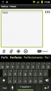 اسکرین شات برنامه Spanish Keyboard plugin 3