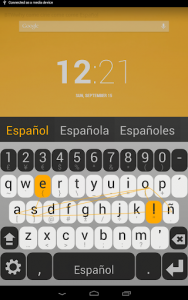 اسکرین شات برنامه Spanish Keyboard plugin 1