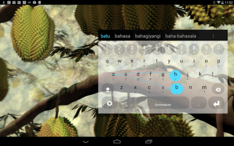 اسکرین شات برنامه Gorontaloan Keyboard plugin 3