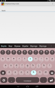 اسکرین شات برنامه Gorontaloan Keyboard plugin 1
