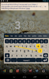 اسکرین شات برنامه Hawaiian Keyboard Plugin 4