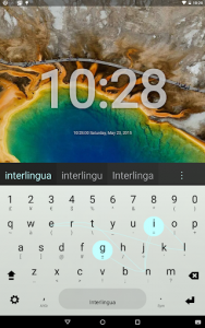 اسکرین شات برنامه Interlingua Keyboard plugin 1