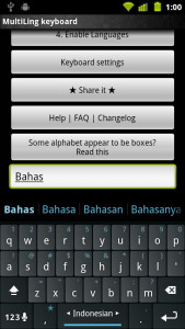 اسکرین شات برنامه Indonesian Keyboard Plugin 1