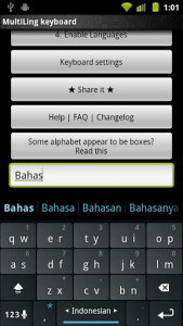 اسکرین شات برنامه Indonesian Keyboard Plugin 3