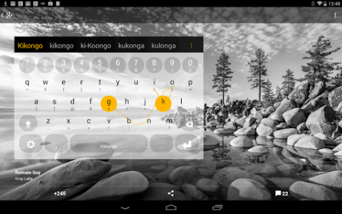 اسکرین شات برنامه Kongo Keyboard plugin 2
