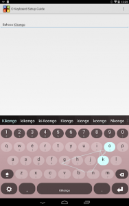اسکرین شات برنامه Kongo Keyboard plugin 1