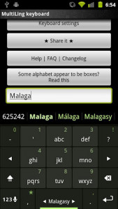 اسکرین شات برنامه Malagasy Keyboard Plugin 2
