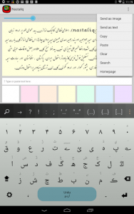 اسکرین شات برنامه Nastaleeq Keyboard plugin 3