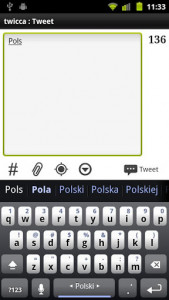 اسکرین شات برنامه Polish Keyboard Plugin 1