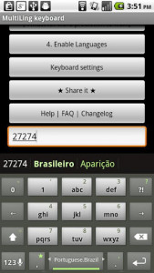 اسکرین شات برنامه Brazilian Portuguese Keyboard 2