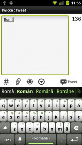 اسکرین شات برنامه Romanian Keyboard Plugin 1
