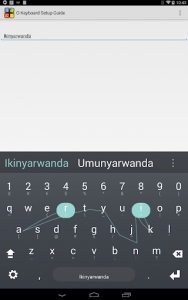 اسکرین شات برنامه Rwanda Keyboard plugin 1