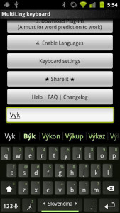 اسکرین شات برنامه Slovak Keyboard Plugin 1