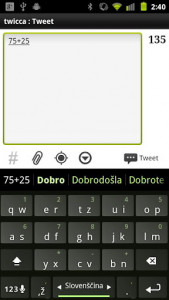 اسکرین شات برنامه Slovenian Keyboard Plugin 3