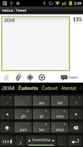 اسکرین شات برنامه Slovenian Keyboard Plugin 2