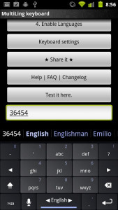اسکرین شات 4 برنامه Telugu Keyboard Plugin