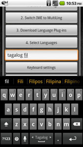 اسکرین شات برنامه Tagalog Keyboard Plugin 2