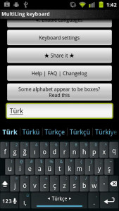 اسکرین شات برنامه Turkish Keyboard Plugin 4