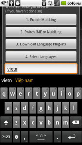 اسکرین شات برنامه Vietnamese Keyboard Plugin 1