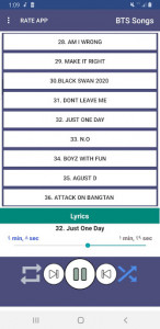 اسکرین شات برنامه BTS Songs Offline Kpop + Lyrics 4