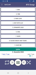 اسکرین شات برنامه BTS Songs Offline Kpop + Lyrics 6
