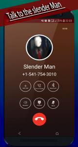 اسکرین شات بازی slender Man's video call 2
