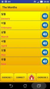 اسکرین شات برنامه Learning Korean language (less 6